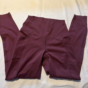 Burgundy Leggings